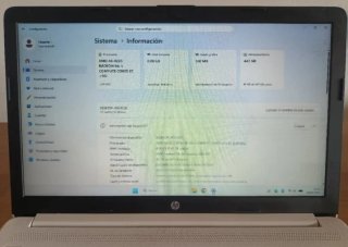 Portátil HP 480GB SSD+8GB RAM. Blanco
