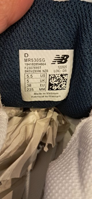 New Balance 530 Scarpe da Ginnastica Bianche Blu