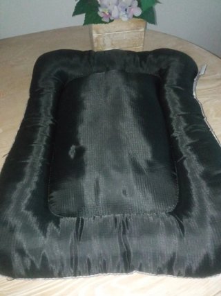 Cama para perro/gato gris y blanco