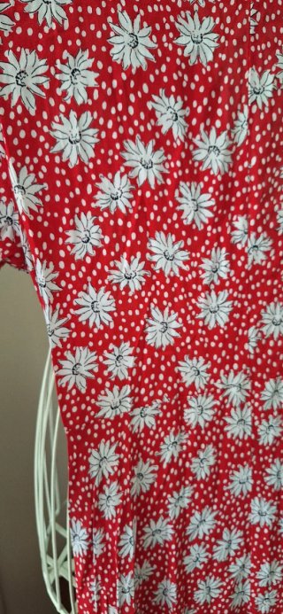 Vestido Zara Estampado Flores XS