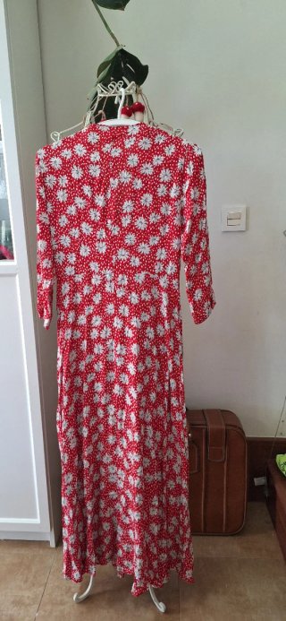 Vestido Zara Estampado Flores XS