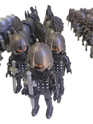 Diorama Playmobil Caballeros Medievales