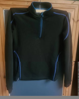 Forro polar técnico Decathlon 20% Lana - Negro