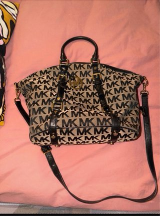 Bolso Michael Kors Beige y Negro