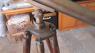 TELESCOPIO CLASICO TRIPODE DE MADERA perfecto func