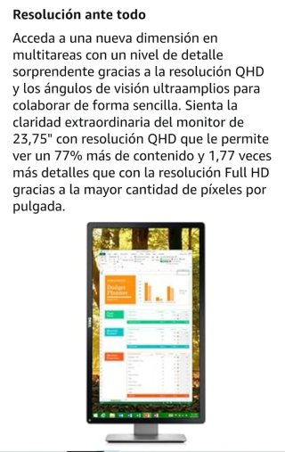 Monitor Dell P2416D 24 QHD Negro/Plateado