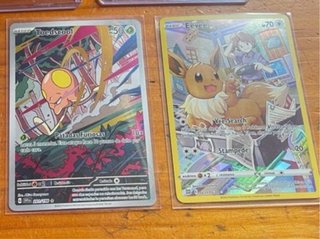Cartas Pokémon Toedscool y Eevee