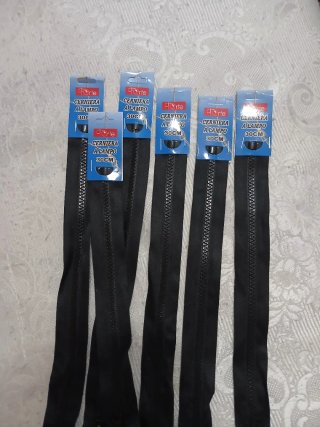 6 Cerniere a Lampo Forte 30cm Nere