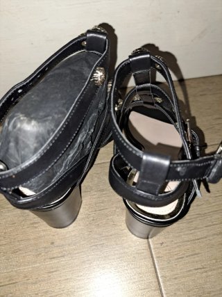 Sandalias Tacón Negro 7cm