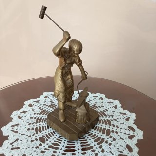Figura Herrero Metal Bronce