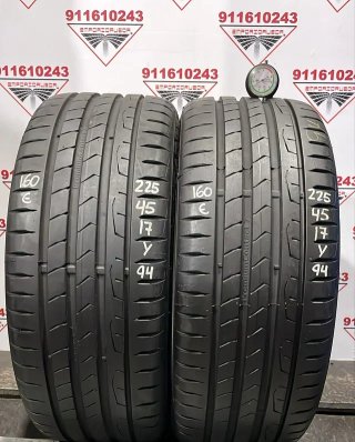 225 45 17 Y CONTINENTAL RUEDA AL 90% VIDA UTIL