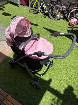 Carrito Muñecas Rosa Silver Cross