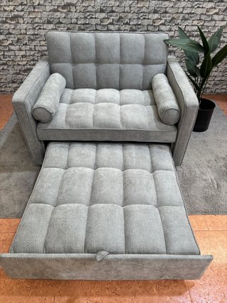 Sofá Cama Gris Tela
