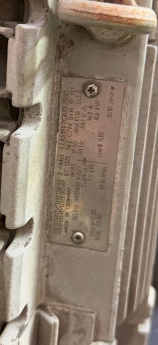 Turbina aspiración Siemens 10HP 380V
