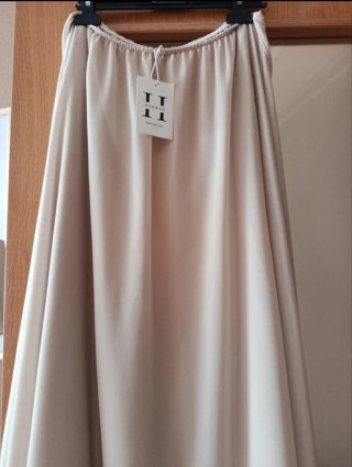Vestido largo evento/novia beige
