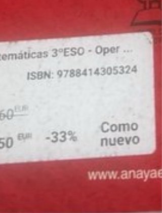 Libro de texto  Matemáticas ( 3 Trimestres) 3 Eso