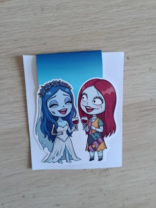 Marcapáginas magnético Novia Cadáver y Sally