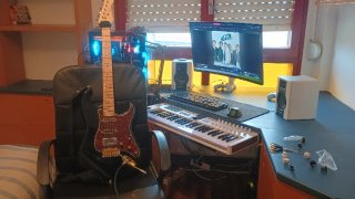 Guitarra Eléctrica Negra