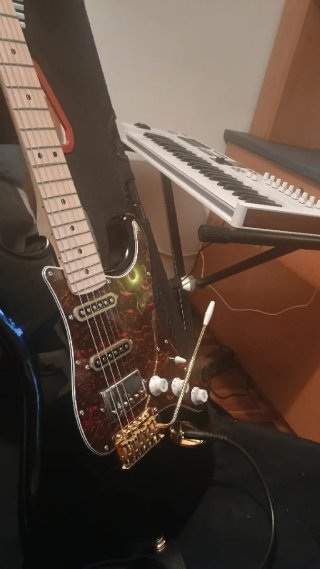 Guitarra Eléctrica Negra