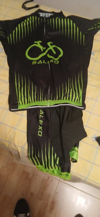 Maillot Ciclismo Nuevo  Negro/Verde