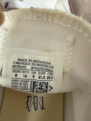 Converse All Star Crema Talla 41.5-42