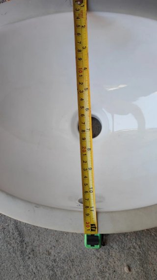 Lote .Lavamanos  Cerámica Blanco/Beige pequeño.