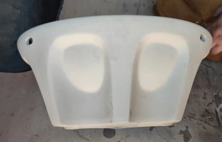 Lote .Lavamanos  Cerámica Blanco/Beige pequeño.