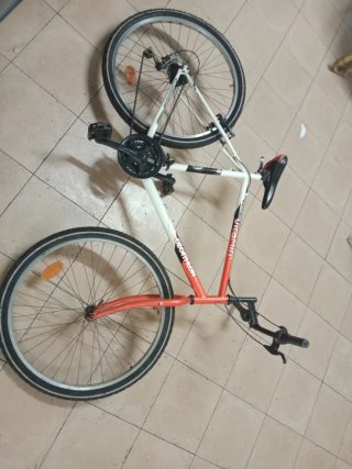 Bicicleta Decathlon Vitamin R Naranja/Blanca