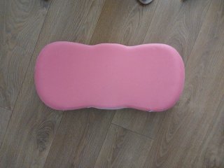 Cojín ergonómico para espalda rosa  funda lavable