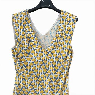 Vestito donna fantasia geometrica taglia M