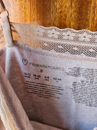 Pijama canalé encaje Primark S SIN ETIQUETA