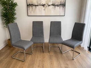 Sillas de comedor grises Ikea (4 uds)