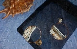 Pendientes Aro Dorados Perlas y Piedras