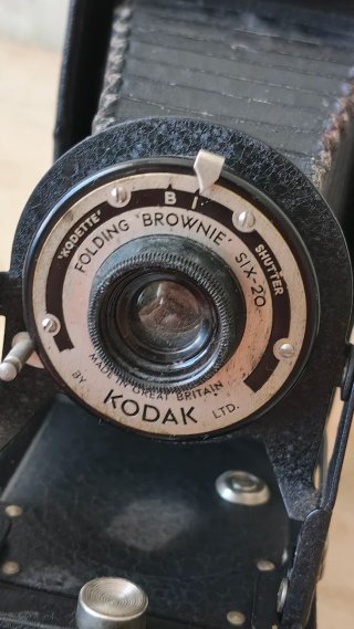 Cámara Kodak Brownie Plegable Negra