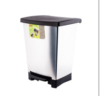 Cubo basura 25L metal y plástico