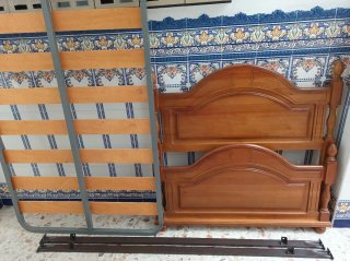 Cama de madera completa de 105x190