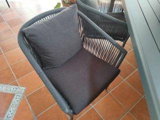 Mesa y 4 Sillas de Jardín Aluminio