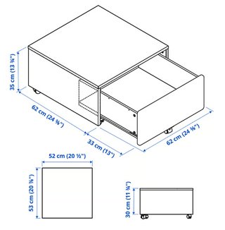 Cama 90x200 con 3 cajones blanca