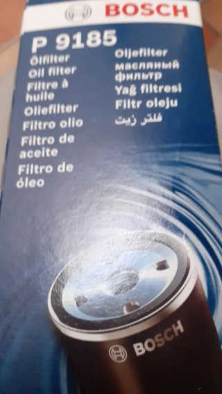 Filtro de Aceite Bosch P 9185 nuevo