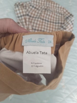 Conjunto de vestir niño camisa cuadros y pantalón