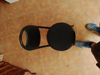 Silla plegable negra