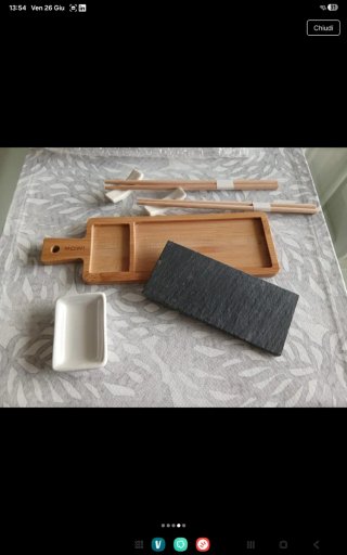 Set 2 Piatti Sushi con Bacchette