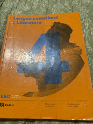 Lengua castellana y literatura A , 4 ESO código...