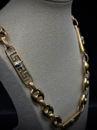 CADENA ORO TIPO VERSACE 18K 51,51GR 51CM