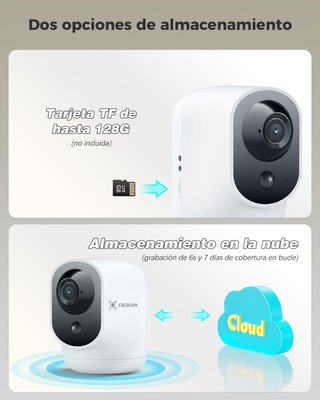 Cámara COCOCAM 2K WiFi con Batería