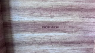Tocadiscos estilo maleta madera y dorado