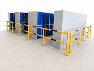 Barandilla guardacuerpos y rodapiés de seguridad