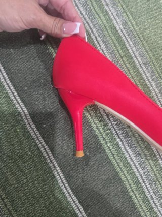 Zapatos tacón rojos T38