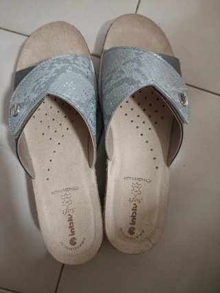 Ciabatte donna Inblu grigio/argento