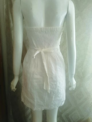 Vestido blanco palabra de honor